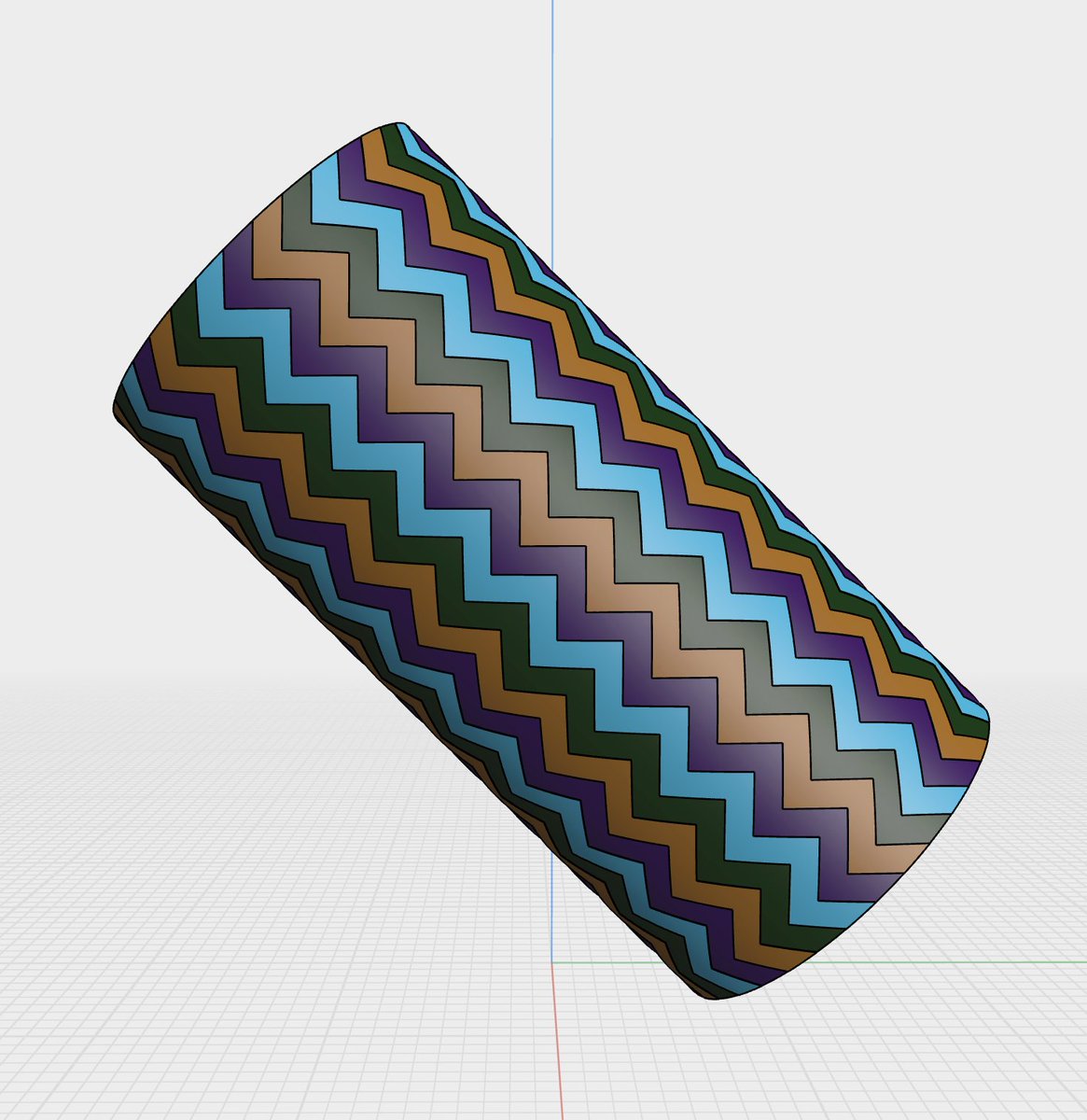 Zigzag cylinder 1