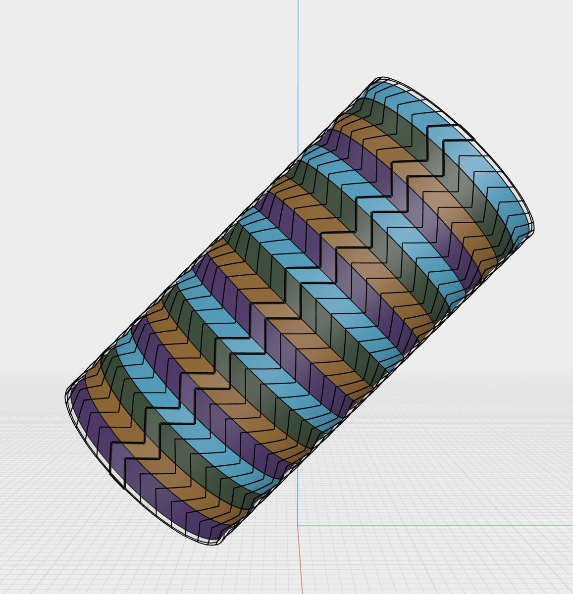 Zigzag cylinder 2