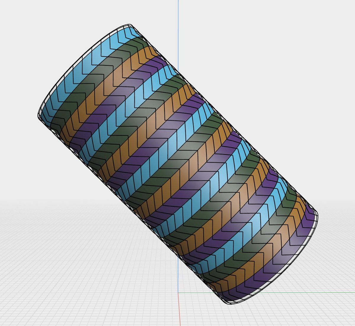 Zigzag cylinder 4